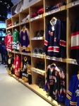 The fake locker room display at the NHL Store in Midwtown Manhattan, empty -- just like real NHL locker rooms as the labor dispute continues. 